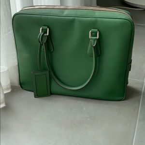 prada saffiano green